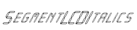 SegmentLCDItalics Font Image