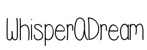 WhisperADream Font Image