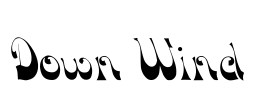 Down Wind Font Image