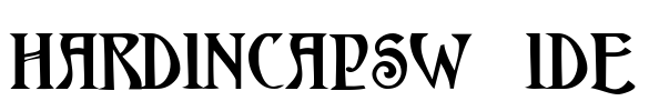 HardinCapsWide Font Image