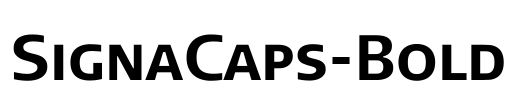 SignaCaps-Bold Font Image