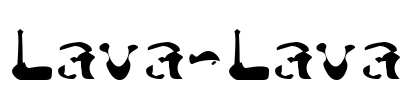 Lava-Lava Font Image