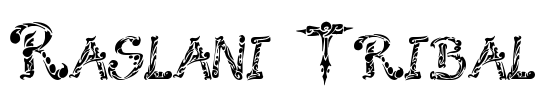 Raslani Tribal Font Image