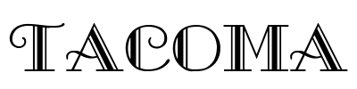 TACOMA Font Image