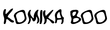 Komika Boo Font Image