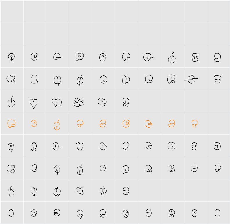 Throwupz Character Map