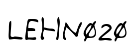 LEHN020 Font Image