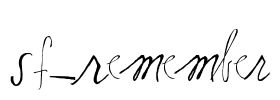 SF-Remember Font Image