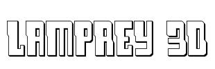 Lamprey 3D Font Image