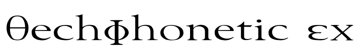 TechPhonetic Ex Font Image