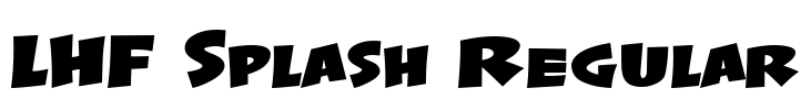 LHF Splash Regular Font Image