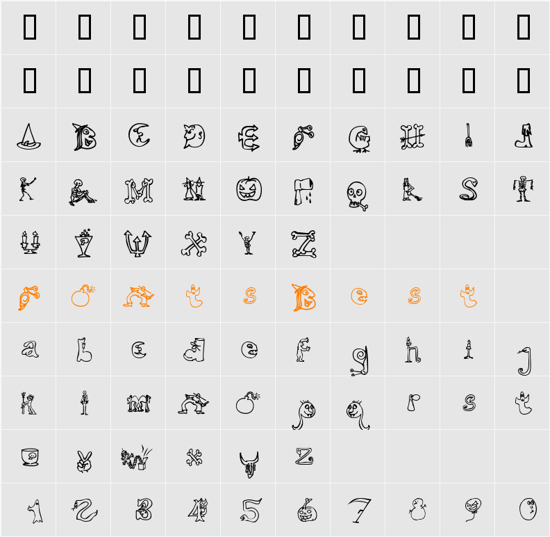 Halloween Character Map