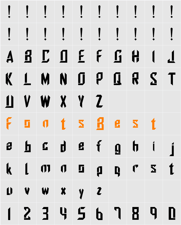 edges Character Map