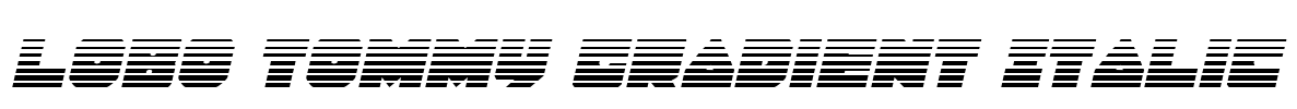 Lobo Tommy Gradient Italic Font Image