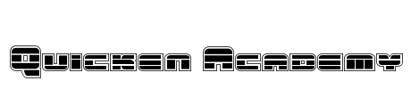 Quicken Academy Font Image