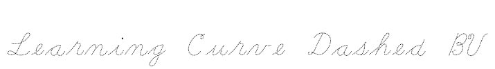 Learning Curve Dashed BV Font Image