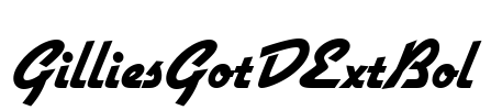 GilliesGotDExtBol Font Image