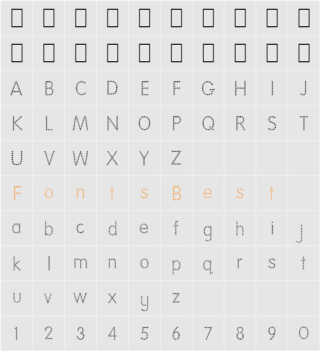 543-CAI978 Character Map