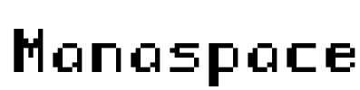 Manaspace Font Image