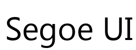 Segoe UI Font Image