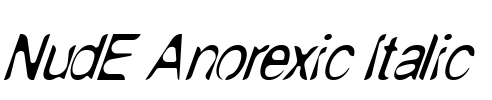 NudE Anorexic Italic