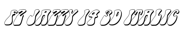 FZ JAZZY 14 3D ITALIC Font Image
