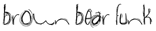brown bear funk Font Image