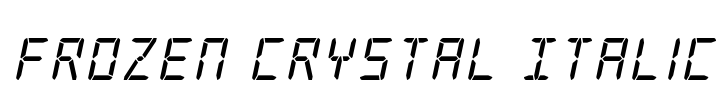 Frozen Crystal Italic