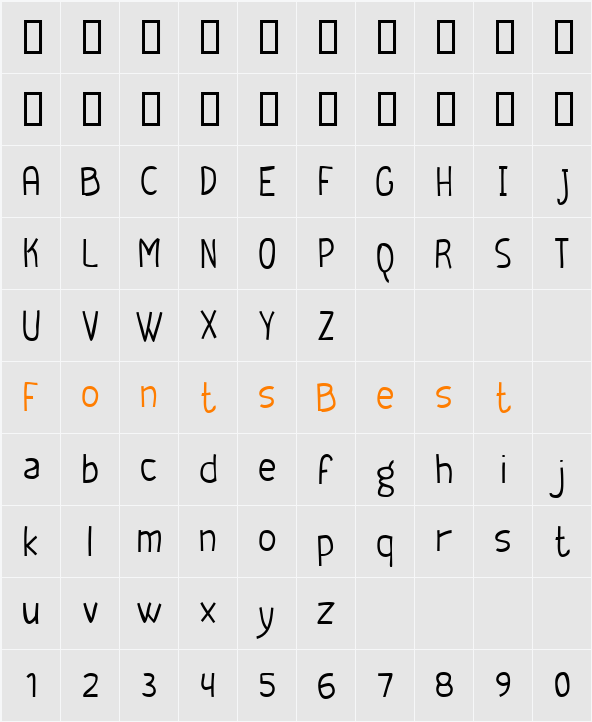 Geeker Character Map