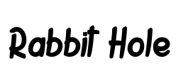 Rabbit Hole Font Image