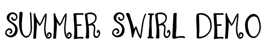 Summer Swirl Demo Font Image