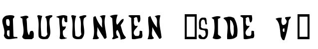 Blufunken (side A) Font Image