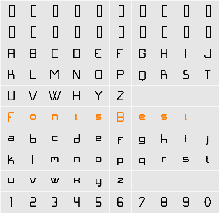Langó Character Map