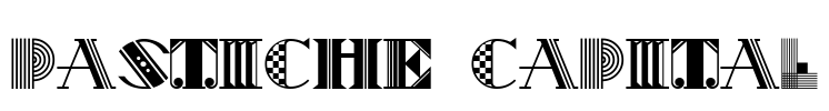 Pastiche Capital Font Image