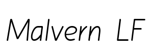 Malvern LF Font Image