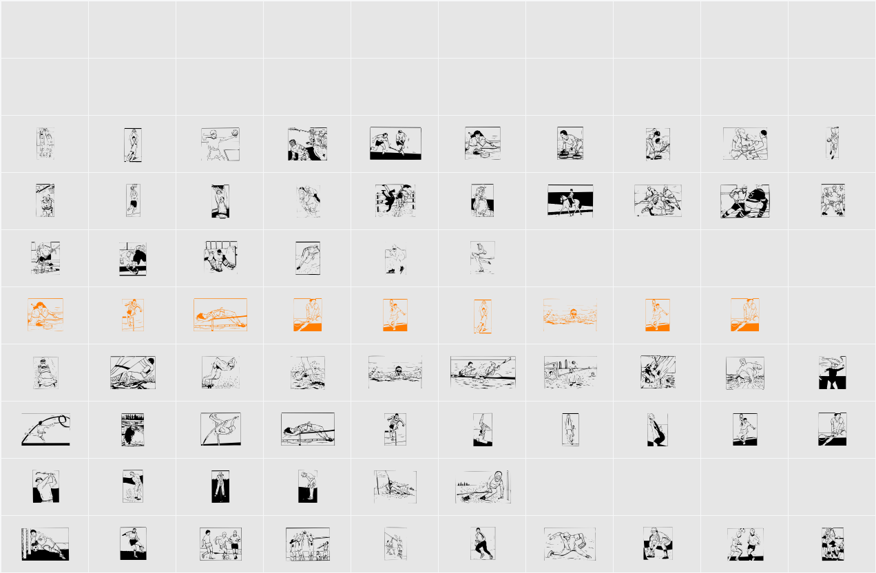Sports Character Map