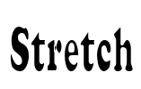 Stretch Font Image