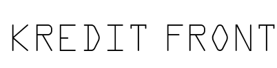 Kredit Front Font Image
