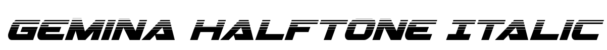 Gemina Halftone Italic