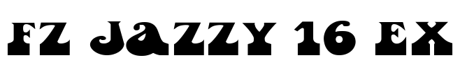 FZ JAZZY 16 EX Font Image