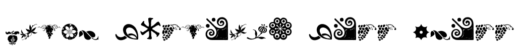 Rough Fleurons Free Three Font Image