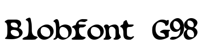 Blobfont G98