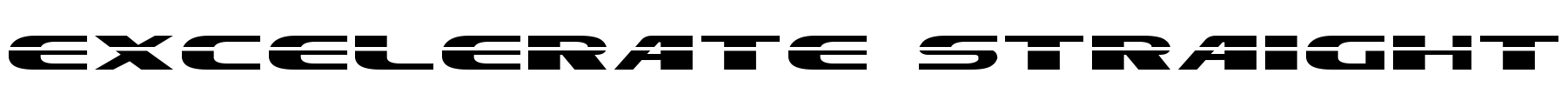 Excelerate Straight Font Image