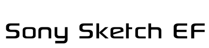 Sony Sketch EF Font Image