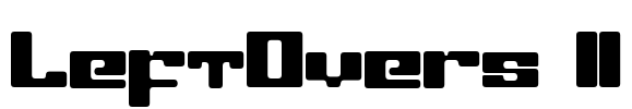LeftOvers II Font Image