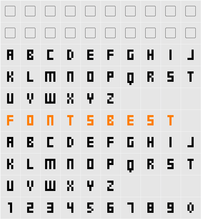 Gosub Character Map