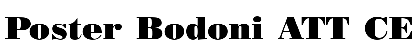 Poster Bodoni ATT CE