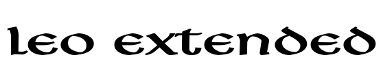 Leo Extended Font Image