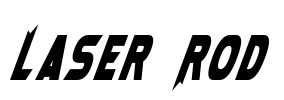 Laser Rod Font Image