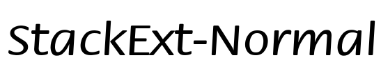 StackExt-Normal Font Image